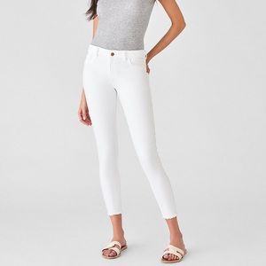 DL1961 Florence Ankle Mid Rise Skinny | Milos SZ 30 in Cream